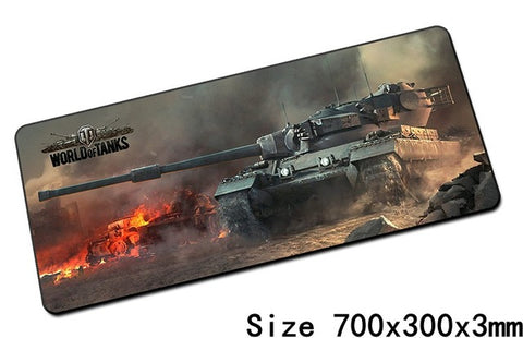 World of tanks mouse pad 700x300x3mm pad mouse notbook computer padmouse hot gaming mousepad gamer to keyboard mouse mats