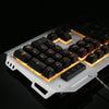 Rainbow Yellow LED Backlight USB Wired Pro Gaming Keyboard Gamer Keyboard+6 Buttons 3200 DPI Pro Gaming Mouse Gamer Mice