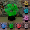 Creative 3D illusion Lamp LED Night Lights 3D football Discoloration Colorful Atmosphere Lamp Novelty Lighting