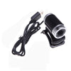 USB 2.0 12 Megapixel HD Camera Web Cam with MIC Clip on 360 Degree for Desktop Skype Computer PC Laptop Black