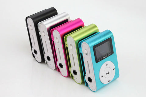 Superior Mini USB Metal Clip MP3 Player LCD Screen Support 32GB Micro SD TF Card Slot Digital mp3 music player