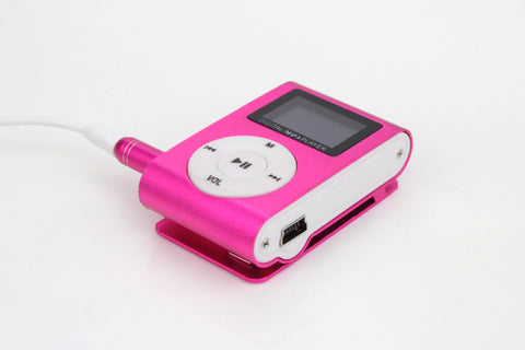 Superior Mini USB Metal Clip MP3 Player LCD Screen Support 32GB Micro SD TF Card Slot Digital mp3 music player