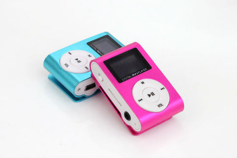 Superior Mini USB Metal Clip MP3 Player LCD Screen Support 32GB Micro SD TF Card Slot Digital mp3 music player