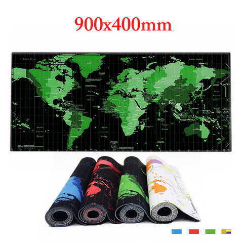 World Map rubber mouse pad large mouse mat desk mats big mousepads gaming rug XL  for office work/ gaming