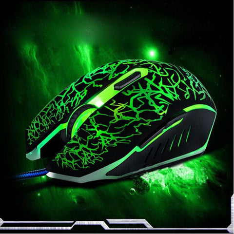 Malloom 2017 New 6 keys Professional Colorful LED Backlight 4000 DPI Optical Wired Gaming Mouse Gamer Mice sem fio For PC Laptop