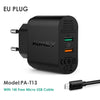 Quick Charge 3.0 Mobile Phone Charger USB Desktop & Wall Charger Smart Quick Charging for Phone Samsung Galaxy S8 Xiaomi