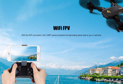 Original Mini Foldable Drone RC Selfie Drone with Wifi FPV HD Camera Altitude Hold & Headless Mode RC Quadcopter Drone