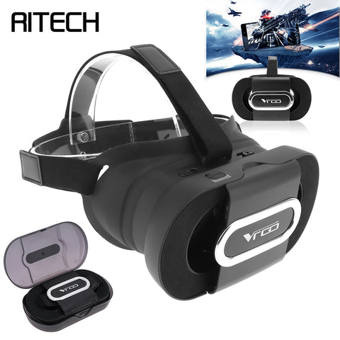 Foldable Portable Head-mounted 3D Virtual Reality Glasses With AR Function