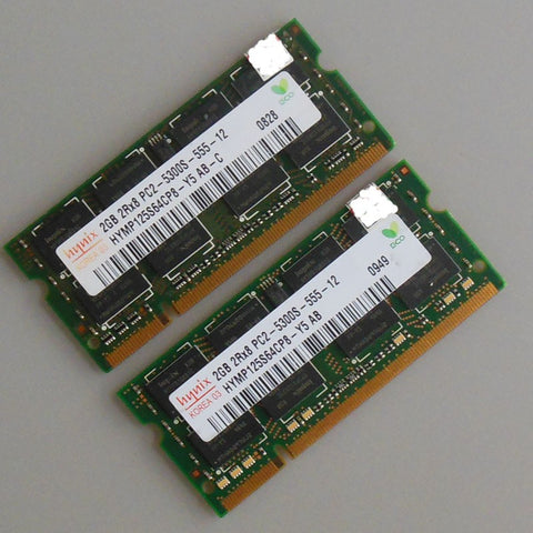 4GB (2X2GB) PC2-5300S DDR2-667 667Mhz  Laptop Memory  CL5.0 SODIMM Notebook RAM Non-Ecc 200pin Low density Full tested