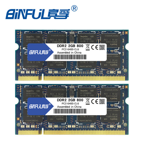 4GB(2x2GB) DDR2 PC2-5300 667mhz PC2-6400 800mhz 4GB(Kit of 2,2X2GB for Dual Channel) Memory Ram  Laptop Notebook