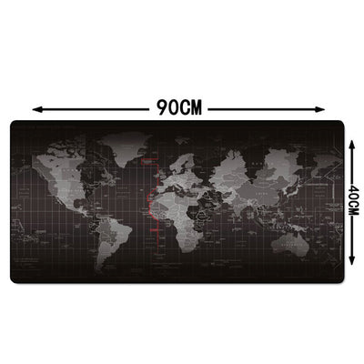 900x400 large worldmap gaming mouse pad locking edge non-slip computer player Keyboard table Mat for players