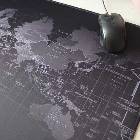 900x400 large worldmap gaming mouse pad locking edge non-slip computer player Keyboard table Mat for players