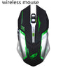 Silent USB 6D Wired and Wireless Optical Computer Gaming Mouse with LED