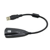 External USB Sound Card 7.1 Adapter 5HV2 3D Audio Headset Microphone 3.5mm For Laptop PC Professional