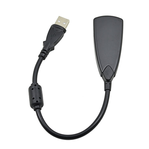 External USB Sound Card 7.1 Adapter 5HV2 3D Audio Headset Microphone 3.5mm For Laptop PC Professional