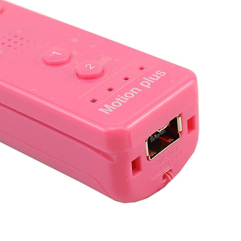 Brand New 2 in 1 Built in Motion Plus Inside for Wii mote Remote Controller For Nintendo Wii White/ Black/ Blue/ Pink/ Red