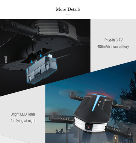 MINI BABY Foldable RC Drone RTF WiFi FPV 720P HD/G-sensor Controller/Way-points Helicopter