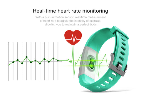 ID115 HR Plus Smart Bracelet Fitness and Sleep Tracker Pedometer Heart Rate Monitor Smart band Wristband