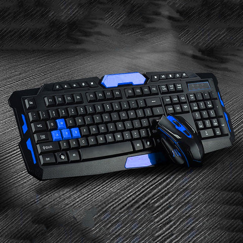 Wireless Keyboard Mouse Set USB 2.4Ghz 1600DPI Gaming Gamer Mice Multimedia Waterproof for Computer PC desktop