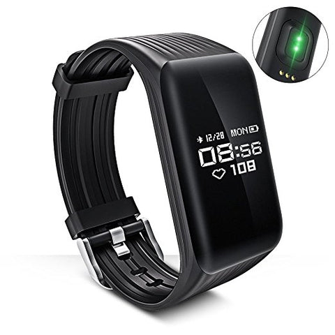 New Fitness Tracker Smart Bracelet Real-time Heart Rate Monitor down to sec Charging 2 hours Using 1 weeks waterproof watch