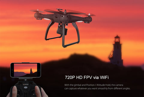 Brushless RC Quadcopter RTF WiFi FPV 8MP Camera 1080P Full HD/Follow Me Mode/Point of Interest camera drone