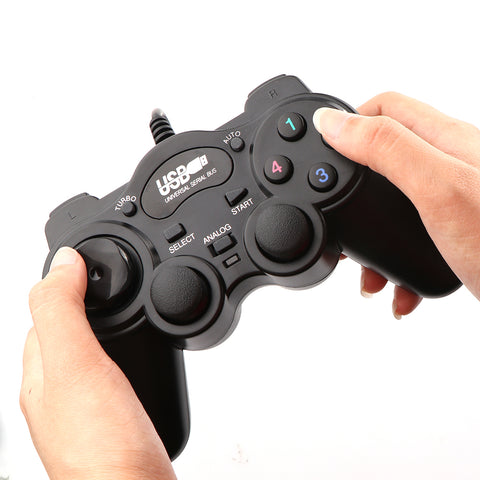 Wired Gamepad Joystick USB2.0 Shock Joypad Gamepads Game Controller For PC Laptop Computer Win7/8/10/XP/Vista