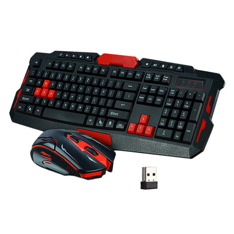 Wireless Keyboard Mouse Set USB 2.4Ghz 1600DPI Gaming Gamer Mice Multimedia Waterproof for Computer PC desktop