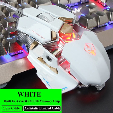 G10 Gaming Mouse Mice 9 Buttons 4 Colors With Light USB Wired Gamer Mouse Professional Optical Mouse 4000 Adjustable DPI