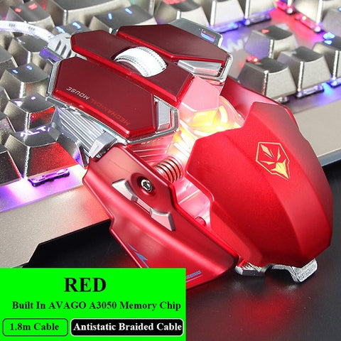 G10 Gaming Mouse Mice 9 Buttons 4 Colors With Light USB Wired Gamer Mouse Professional Optical Mouse 4000 Adjustable DPI