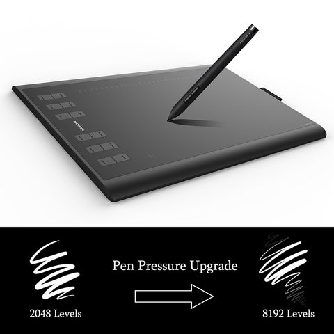 1060 Plus Pen Tablet Graphic Drawing Tablet with 8 GB Built in Card Reader Artist Glove 8192 Levels Digital Tablet