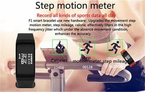 Fitness Tracker Pedometer Waterproof Watch Bluetooth Activity Tracker Sports Bracelet Smart Band Wristband