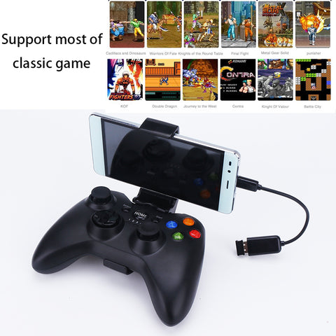 360W 2.4G Wireless Android Gamepad Joystick Controller Joypad with Phone Holder for PC Mobile Phone TV box for Windows