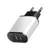 2A Dual USB Charger With USB Cable EU Quick Charge Wall Travel Mobile Phone Charger For Samsung Huawei Xiaomi LG iphone