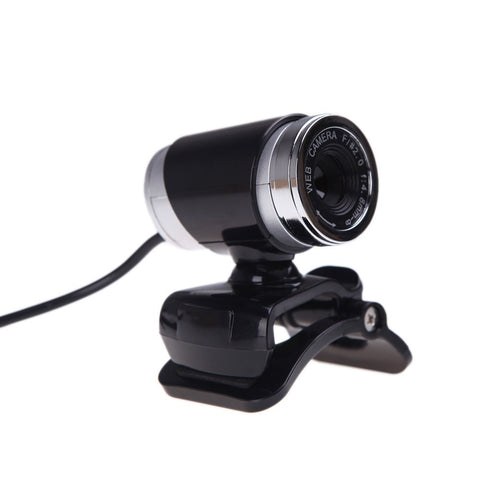 USB 2.0 12 Megapixel HD Camera Web Cam with MIC Clip on 360 Degree for Desktop Skype Computer PC Laptop Black