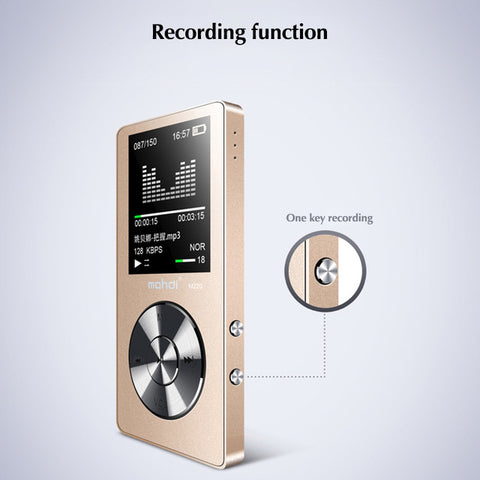 Lossless MP3 Player FM Video E-book Recorder Clock Function 8GB Sport TF expansion to 128G 1.8inch TFT Screen Music Player