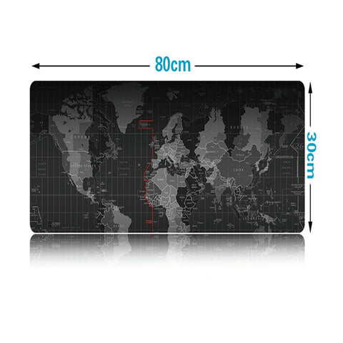 80*30cm Large Gaming Mouse Pad world map Mousepad Locking Edge For Laptop PC Mousepad for dota2 Mat for CF Dota2 CS FPS