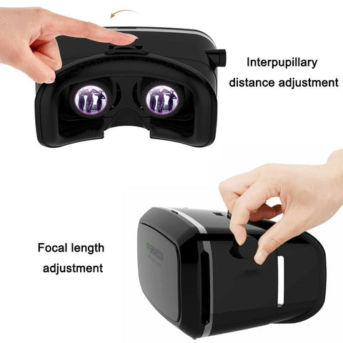 Pro Virtual Reality 3D Glasses VR Google Cardboard Headset Box Head Mount for Smartphone 4-6' Mobile Phone