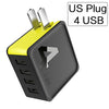 Sugar Mobile Phone Charger, ROCK 5V1A 5V2.4A 5V4A Universal Travel Phone USB Charger, 1 2 4 USB Wall Charger for iPhone Adapter