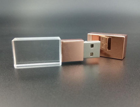 USB 3.0 transparent Acrylic Crystal flash drive (Over 20 pcs. free logo on the usb and box)