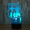 3D Visual illusion lamp Transparent Acrylic Night Light LED fairy Lampa Color changing Touch Table bulbing lambas Football 2017