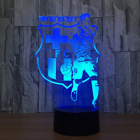 3D Visual illusion lamp Transparent Acrylic Night Light LED fairy Lampa Color changing Touch Table bulbing lambas Football 2017