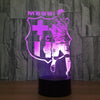 3D Visual illusion lamp Transparent Acrylic Night Light LED fairy Lampa Color changing Touch Table bulbing lambas Football 2017