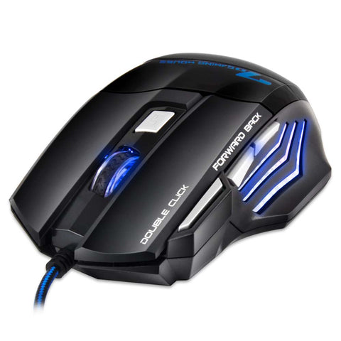 Professional Wired Gaming Mouse 7 Button 5500 DPI LED Optical USB Computer Mouse