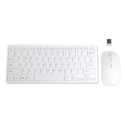 Wireless Keyboard Mouse Combo 2.4GHz Mini Keyboard Ultra-Thin Mouse Combo Set For Desktops Laptops