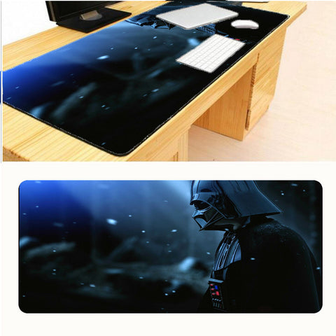 Star Wars Darth Vader Print Locking Edge Rubber Large Mousepads for Cs Go Mat DIY Design Computer Gaming  Mouse Pad