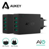 AUKEY Universal 3/4 Ports USB Charger Travel Wall Charger Adapter For iPhone7 Samsung S8 Smart Phones /PC/Mp3 USB Mobile Devices