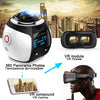 360 Camera HD Ultra Mini Panoramic Camera WIFI 16MP 3D Sports Camera Driving VR Action Camera Video Cam Waterproof 30m