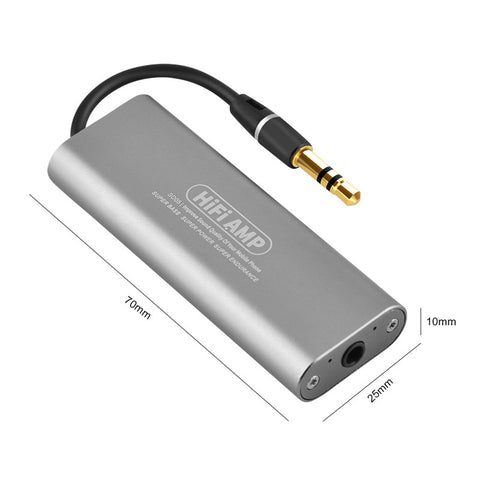 HIFI Headphone Amplifier Professional Portable Mini 3.5mm Headphone Audio Amplifier for Mobile Phones