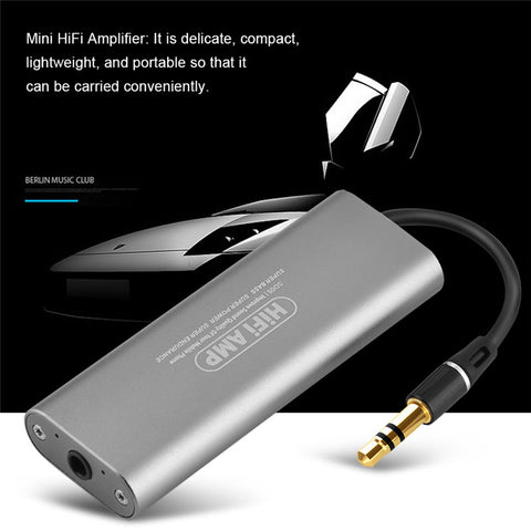 HIFI Headphone Amplifier Professional Portable Mini 3.5mm Headphone Audio Amplifier for Mobile Phones