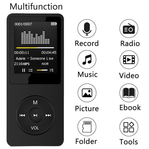 2018 USB Mini MP4 Player LCD Screen Support Max 32GB Micro SD TF Card New Portable MP4 Music Player LCD Screen wholesale